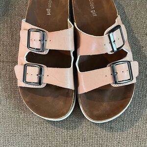Madden Girl Pink Double Buckle Sandals